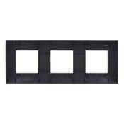 Рамка пластик 3 поста IEK SKANDY SK-M32-K53 SK-F03G графит