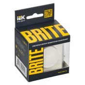 Диммер пов-наж. 600Вт СС10-1-0-БрБ белый BR-D20-0600-K01 BRITE IEK