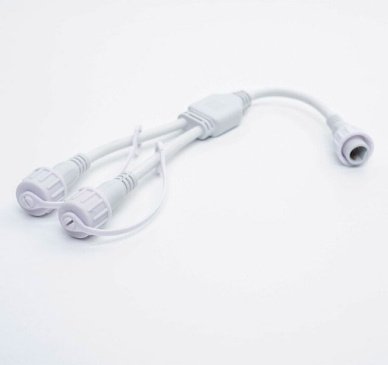 Разветвитель для гирлянд ALEDUS SP-2Lines-W 1-2, 2Pin, белый