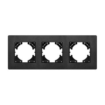 Рамка металлическая 3 поста Arlight AKIRY 049741 FRM-AKIRY-SFAL-3-BK черный