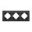 Рамка металлическая 3 поста Arlight AKIRY 049741 FRM-AKIRY-SFAL-3-BK черный