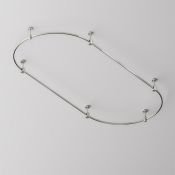 Шинопровод полукруг 800мм Flarity TRX154-SR-D800-PT платина