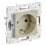 Штепсельная розетка встраиваемая IEK SKANDY 16А SK-R11-16-K10 SK-R05B с з/к без з/ш арктический бежевый