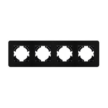 Рамка металлическая 4 поста Arlight AKIRY 049732 FRM-AKIRY-AL-4-BK черный
