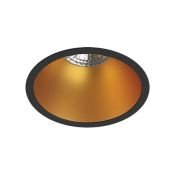 Встраиваемый светильник без лампы DENKIRS KAPUR DK3026-BG GU10/GU5.3 черный/золотой круглый