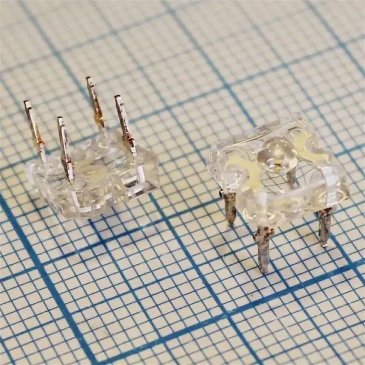 светодиод пиранья Зеленый HL-107U11GC-15 Уценка!!!