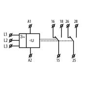 Реле напряжения и контроля фаз HRN-43/400V 8595188121316