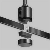 Крепление потолочное Короткое / Short 78мм с прямым коннектором питания Flarity TRA156C-IPC1-B чёрный
