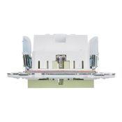 Штепсельная розетка встраиваемая IEK SKANDY 16А SK-R14-16-1-K06 SK-R06G с з/к и шторками безвинтовое крепление мятный