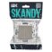Выключатель встраиваемый двухклавишный IEK SKANDY SK-V20-0-10-K37 SK-V04Sh шампань