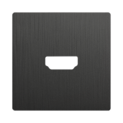 Накладка для розетки HDMI  WERKEL WL04-HDMI-CP / W1196004 графит рифленый