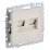 Розетка встраиваемая компьютерная двойная IEK BRITE BR-K20-2-K10 РК11-2-БрКр RJ45 кат.6 бежевый