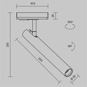 Трековый светильник  6W Белый теплый Фокус/Focus Unity 36deg TR141-1-6W3K-M-W на шинопровод белый