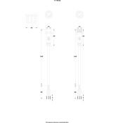 Соединитель герм (компл.) 4pin, 28см. d=14мм IP67