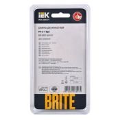 Рамка металлическая 2 поста IEK BRITE BR-M22-M-K47 РУ-2-1-БрА алюминий