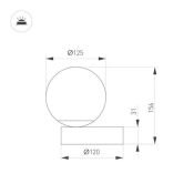 светильник настольный   6W 059530 SP-ORNELLA-TAB-L150-R125 300deg черный