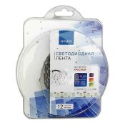 Светодиодная лента Красный 5050 12V 14.4W/m 60Led/метр 48BL Стандарт 10мм IP20 5м блистер