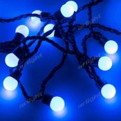 гирлянда фигурная 14W Синий 025589 ARD-BALL-CLASSIC-D17.5-20000-BLACK-200LED 230V IP65