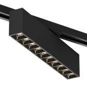 Трековый светильник однофазный  20W Белый теплый SOLID EDDER DK6434-BK IP20 на шинопровод черный