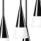 Подвесной светильник без лампы Lightstar 804257 CONICITA 5х40W E14 конус черный/белый