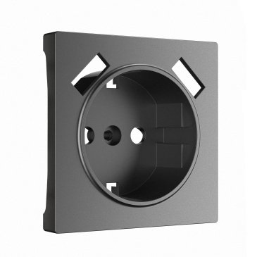 Накладка для розетки с USB  WERKEL W1179564 графит матовый
