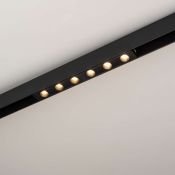 Магнитный трековый светильник  6W Белый теплый MAG-DOTS-25-L200 30deg  24V на магнитный шинопровод черный 033669