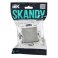 Выключатель встраиваемый одноклавишный IEK SKANDY SK-V10-0-10-K50 K-V01N металл никель