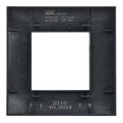 Рамка пластик 1 пост IEK SKANDY SK-M12-K02 SK-F01Bl черный