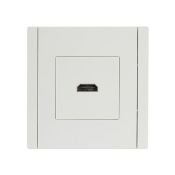 Розетка встраиваемая HDMI IEK FORTE&PIANO FP240 белый FP-H10-K01