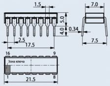 микросхема К174ХА8 /TCA650/