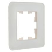 Рамка стеклянная 1 пост IEK BRITE BR-M12-G-41-K01 РУ-1-2-Бр белый RE