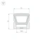 Архитектурный силиконовый профиль WPH-FLEX-1616-TOP-S11-50m WHITE 040832