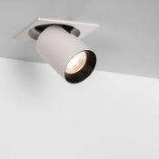 Встраиваемый светильник  10W Белый дневной 026196 LGD-PULL-S100x100-10W 4000K 20deg 220V IP20 поворотно-выдвижной  цилиндр белый Уценка!!!