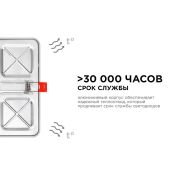 Встраиваемый светильник-панель  15W Белый дневной LP-20 IP20 квадратный белый