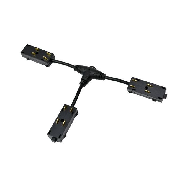 Соединитель для однофазного шинопровода SMART HIDE Т-образный TR2115-BK гибкий черный