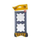 Рамка пластик 2 поста IEK BRITE BR-M22-44-K35 РУ-2-БрМ-44 маренго IP44