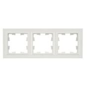 Рамка пластик 3 поста IEK BRITE BR-M32-K36 РУ-3-БрЖ жемчуг