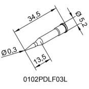 Жало паяльника б/св. 102PDLF03L(к i-Tool)