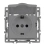 Штепсельная розетка встраиваемая Arlight SCT-MCP-PL-GR 16А 043747 с/з с крышкой серая IP44