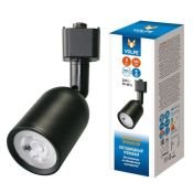 Трековый светильник однофазный  8W Белый дневной ULB-Q292 8W-4000K BLACK 35deg на шинопровод черный UL-00012470 Volpe