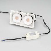 Встраиваемый светильник  18W Белый дневной 028150 CL-SIMPLE-S148x80-9W 45deg 220V IP20 поворотный прямоугольный белый