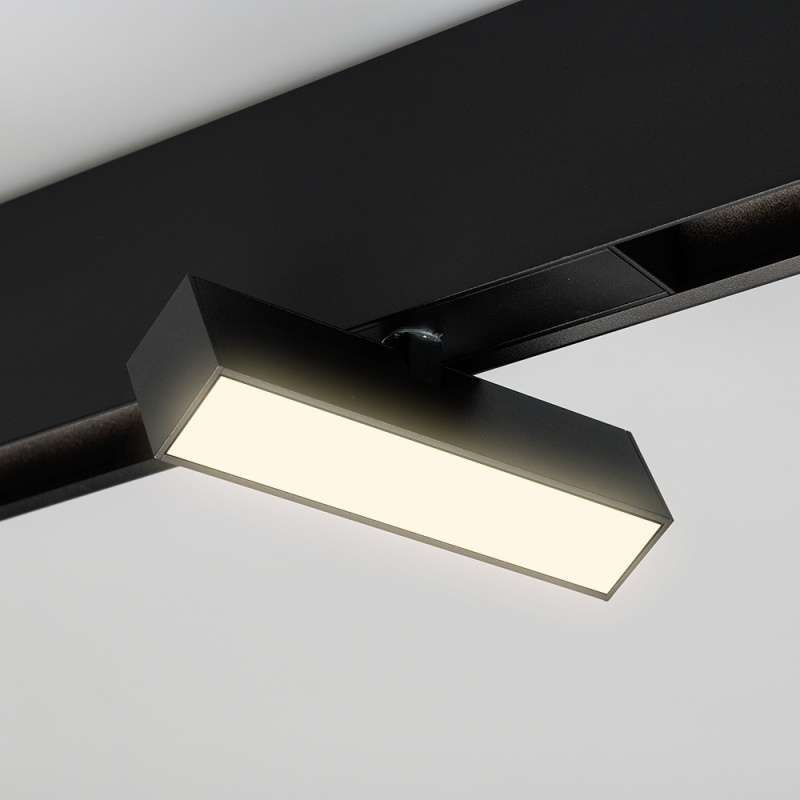 Магнитный трековый светильник  6W Белый дневной MAG-FLAT-FOLD-45-S205 100deg  24V на магнитный шинопровод черный 026988