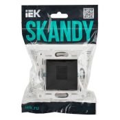 Розетка встраиваемая компьютерная IEK SKANDY SK-K10-2-K02 SK-K02Bl RJ45 кат.6 черный