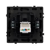 Розетка встраиваемая компьютерная RJ45 кат.6 Arlight 054307 SCT-NOBE-MPC1-SFPL-GR серый
