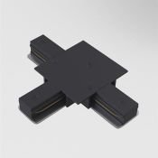 Коннектор T-образный для однофазного трека TRA002CT-11B Unity встраиваемый черный