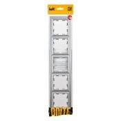 Рамка пластик 5 постов IEK BRITE BR-M52-K47 РУ-5-БрА алюминий