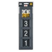 Рамка стеклянная 4 поста IEK BRITE BR-M42-G-41-K53 РУ-4-2-Бр графит RE