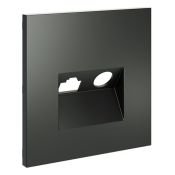 Накладка для розетки TV+RJ45 кат. 6 S70 титан