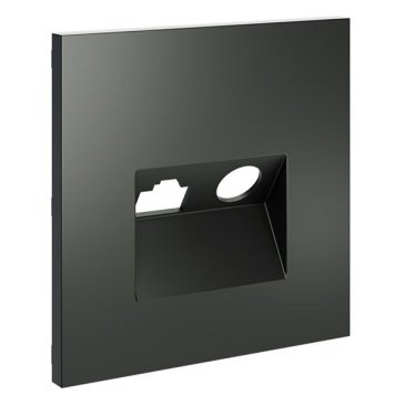Накладка для розетки TV+RJ45 кат. 6 S70 титан