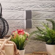 Блок вертикальный 2 розетки INDUSTRIAL KR-78-0616 с/з серый керамический IP54 KRANZ